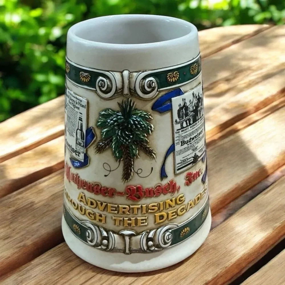 Anheuser Busch Advertising Through the Years Collectible Stein Numbered Rare
